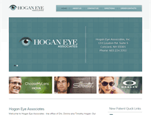 Tablet Screenshot of hoganeye.com